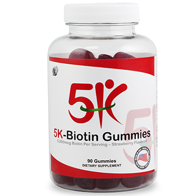 5k-Biotin: 5,000mcg Biotin Gummies